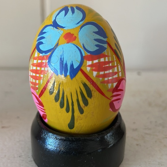 VTG matryoshka dolls & wooden eggs purchased in Russia in 1990. Stands included. - Picture 7 of 10